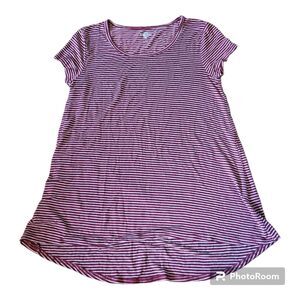 SO Small Striped Short Sleeve Relaxed T-Shirt